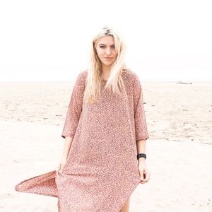 70s inspired floral dress